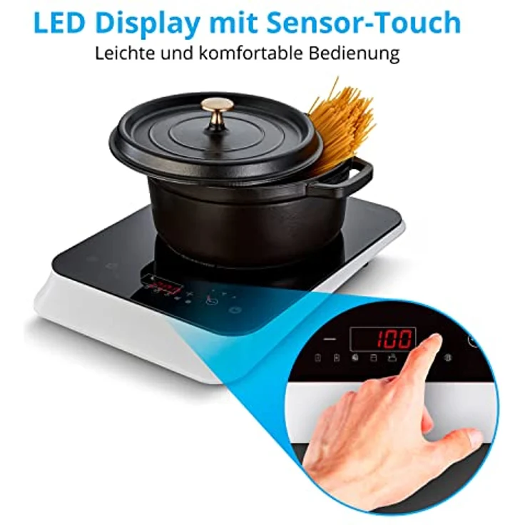 Medion® Einzel-Induktionskochplatte MD 18490, Topferkennung und Abschaltautomatik - Preisvergleich – Bild 4