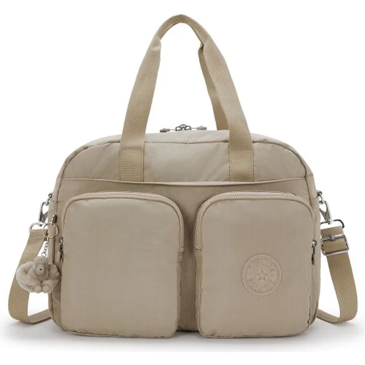 Kipling Basic Defea Weekender Reisetasche XL, 44 cm, beige, 100% Polyamid