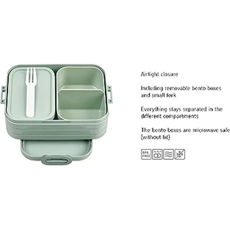 Mepal Bento Lunchbox Take A Break Midi - Nordic Blue 107632113800 – Bild 3