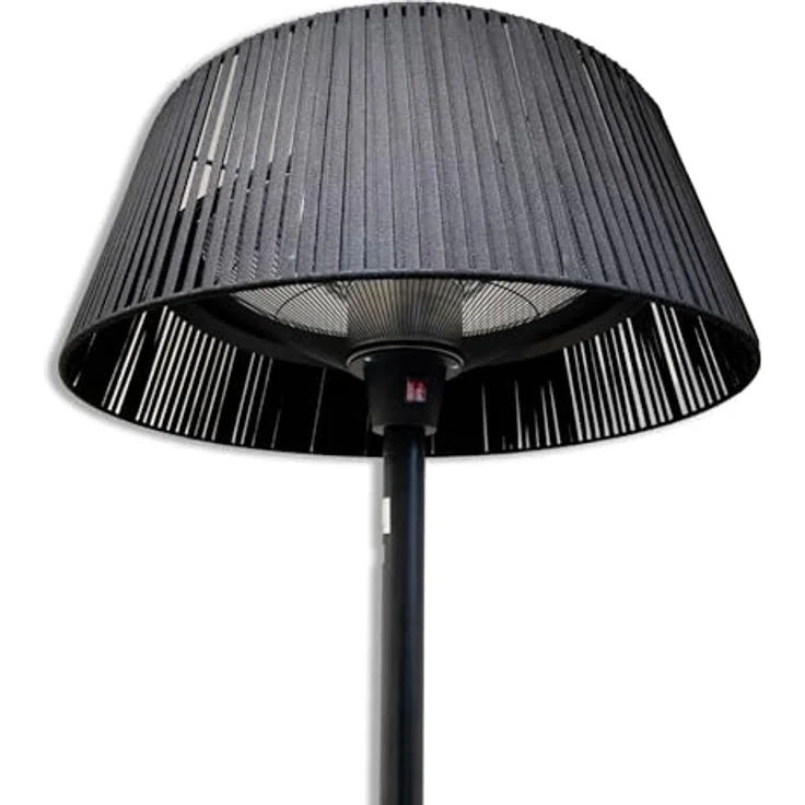Schweng Standheizstrahler, 2000 W Heizgerät in elegantem Schwarz mit Kippschutz und wetterfestem Design – Bild 2
