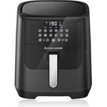 CoolHome AF23 Airfryer XXL Deluxe - 6,5 Liter - Heißluftfritteuse mit Keramikbeschichtung - schwarz