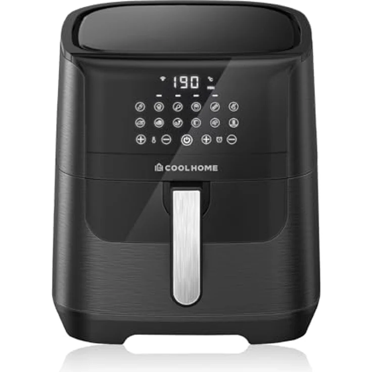 CoolHome AF23 Airfryer XXL Deluxe - 6,5 Liter - Heißluftfritteuse mit Keramikbeschichtung - schwarz – Bild 1