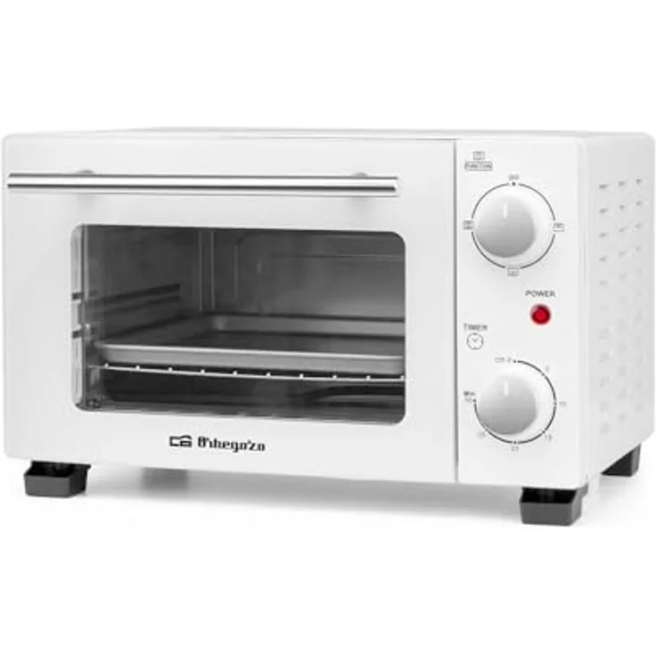 Orbegozo HO 975, Minibackofen mit 10 Litern Volumen, 800 W, weiß
