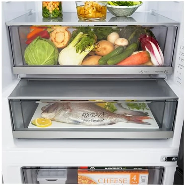 LG GBBW322CPY, Freistehende Kühl-Gefrierkombination mit 465 l Volumen und Energieeffizienzklasse C, Silber – Bild 7