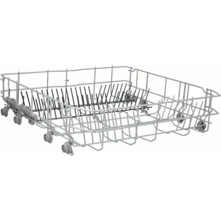 LUTH Premium Profi Parts Geschirrkorb Unterkorb für Geschirrspüler, silbergrau, 520 x 528 x 140 mm, 2 klappbare Stachelreihen, kompatibel mit Bosch, Siemens, Neff, Constructa, Balay – Bild 1