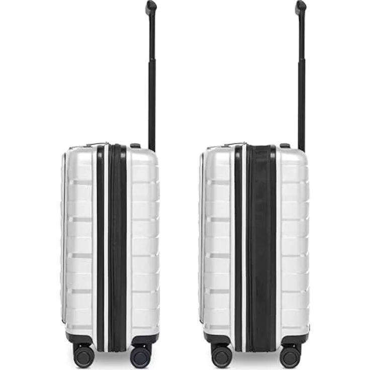 Bergpfeil Travel Handgepäck Koffer mit Laptopfach, expandierbar von 45 auf 55 Liter, 40 x 23 x 55 cm, ultra-leicht mit TSA-Schloss und 360° Doppelrollen, nur 3,06 kg – Bild 2