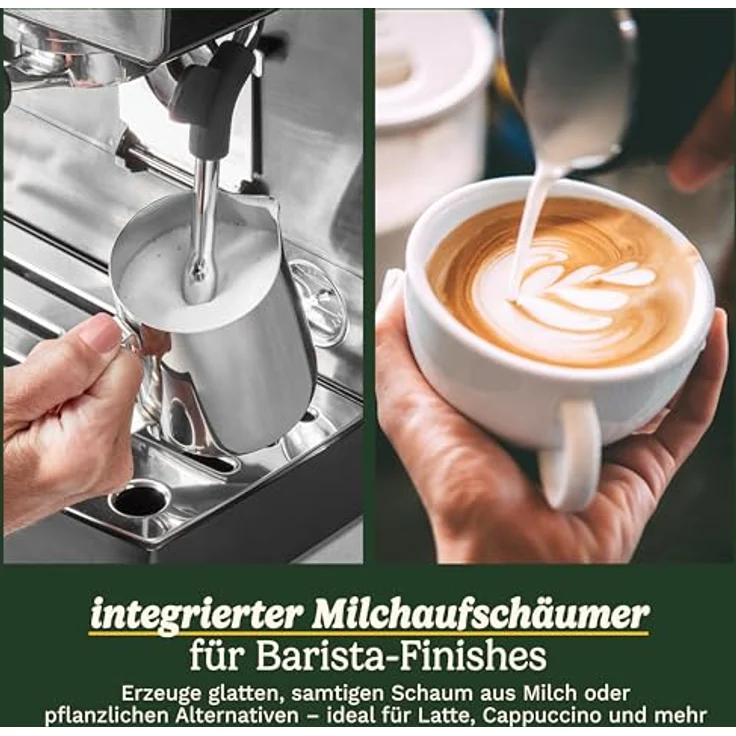 Cuisinart Bean-to-Cup Espresso Machine, Siebträgermaschine mit 20 bar Druck, 2,2 l Wassertank, Schwarz und Silber – Bild 5