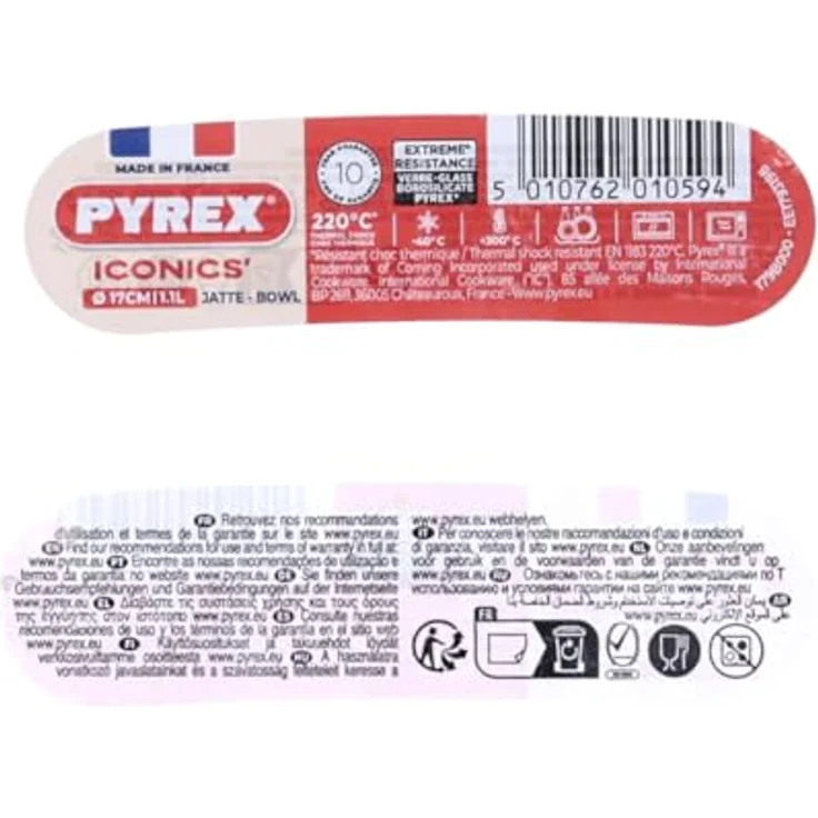 Pyrex Rühr- und Salatschüssel Glas 1L – Bild 6
