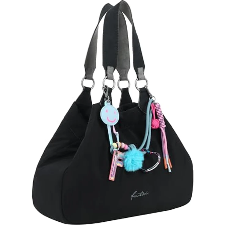 Fritzi aus Preußen Izzy Medium Limited Tüddelüt Schultertasche 42 cm, praktische Umhängetasche aus hochwertigem Material – Bild 4