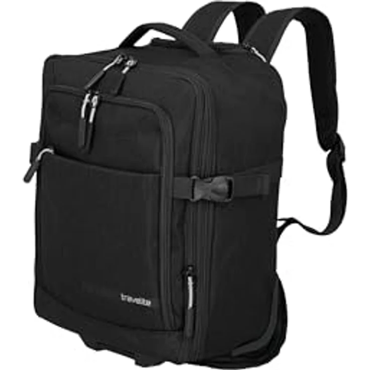 Travelite Kick Off 2 Rollen Rucksacktrolley 40 cm mit Laptopfach, schwarz – Bild 1
