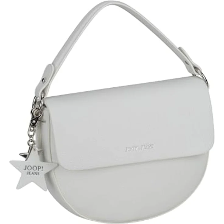 Joop! Jeans Salve Handtasche 24 cm, Weiß, 100% Polyurethan, 24 x 6 x 16 cm – Bild 1