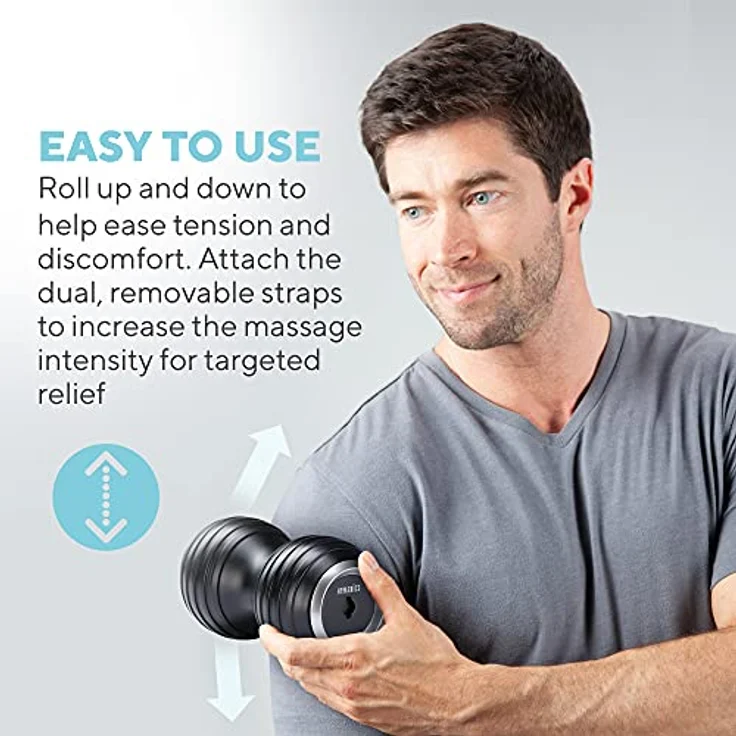 HoMedics Doppelmassageball für Nacken Rücken Schultern Beine - Gezielte, hochintensive Vibrationsmassage mit 4 Vibrationsintensitätsstufen – Bild 5