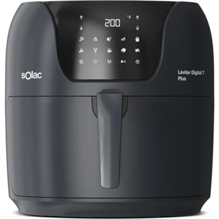 Solac FA1800D Heißluftfritteuse, 1800 W, 7,4 l, Schwarz