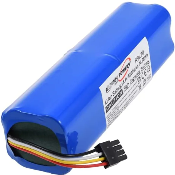 Powery Akku für Eufy RoboVac L70 Hybrid, 5200 mAh Li-Ion, 14.4 V