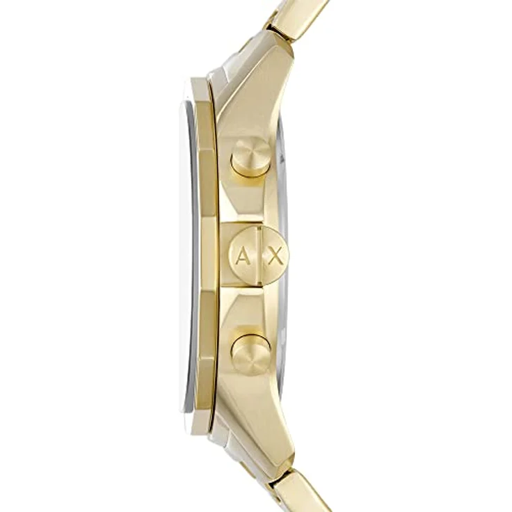 Armani Exchange Uhr für Herren , Chronographenwerk, 44mm Gold Edelstahlgehäuse mit Edelstahlarmband, AX1721 – Bild 3