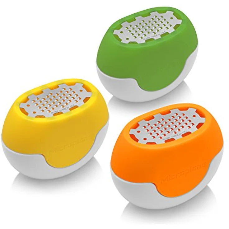 Microplane Zester Reibe Fein Flexi Zesti Grün Edelstahl Silikon für Zitrone, Orange und andere Zitrusfrüchte – Bild 10