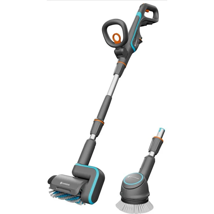 GARDENA Akku-Hand-und Stielstaubsauger 14842-55 Akku-Multi-Reiniger AquaBrush Universal, effektive Nassreinigung auf Knopfdruck, 30 Minuten Laufzeit, sanfte und gründliche Oberflächenreinigung, schonende Schmutzentfernung. – Bild 1