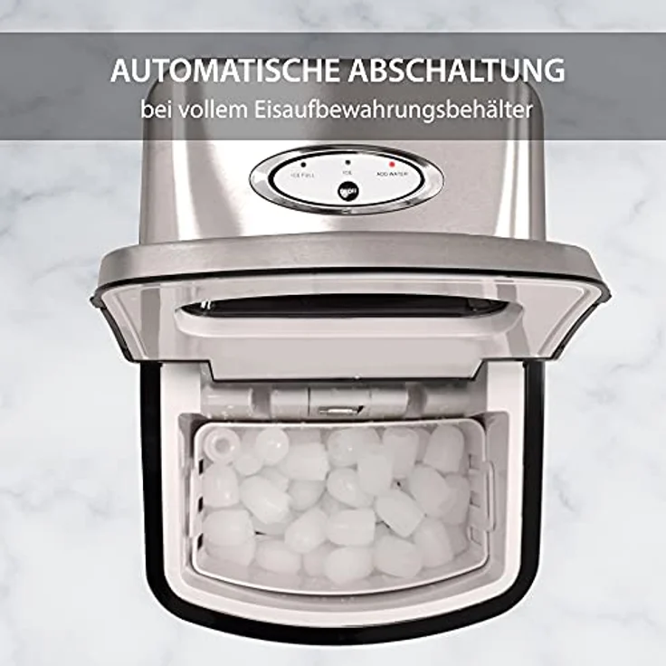 Syntrox Digitaler Edelstahl-Eiswürfelbereiter, Eiswürfelmaschine – Bild 4