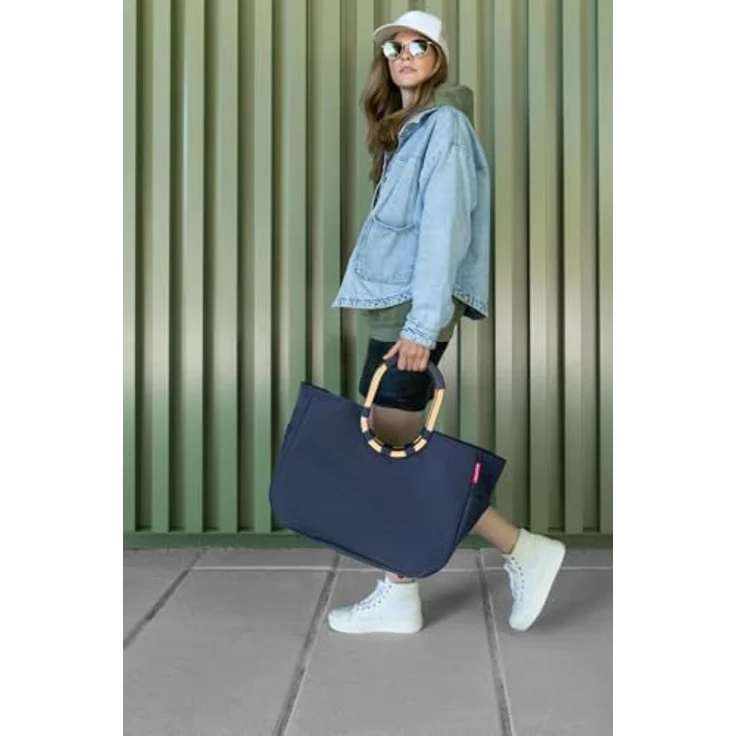reisenthel Loopshopper L, Einkaufstasche 46 cm mit robustem Hauptfach und gepolsterten Tragegriffen, blau – Bild 6