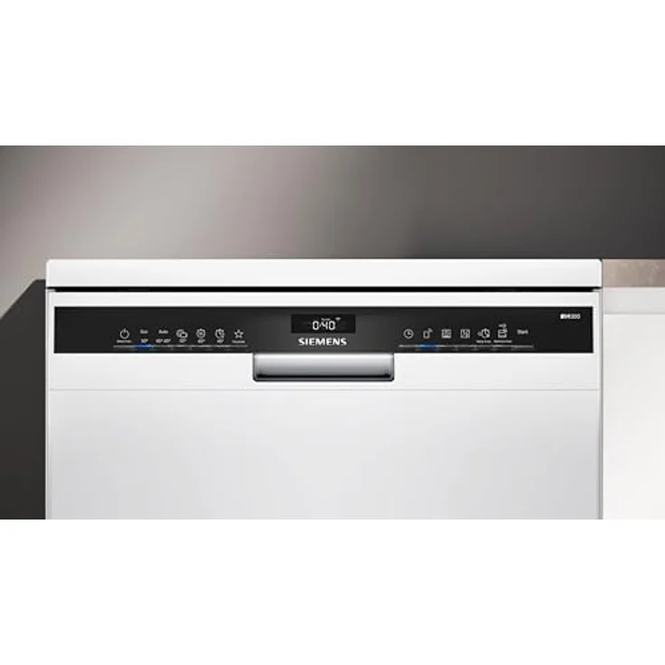 Siemens iQ300 SN23HW05ME, Freistehender Geschirrspüler (60 cm), 14 Gedecke, Besteckschublade, 6 Programme, Energieeffizienzklasse C, Weiß/Schwarz – Bild 6