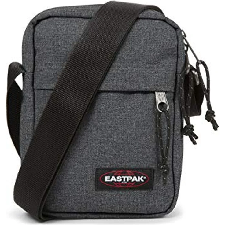 EASTPAK THE ONE Umhängetasche, 2.5 L - Black Denim (Grau) - Nylon/Polyester, verstellbarer Schultergurt, diverse Reißverschlusstaschen – Bild 1