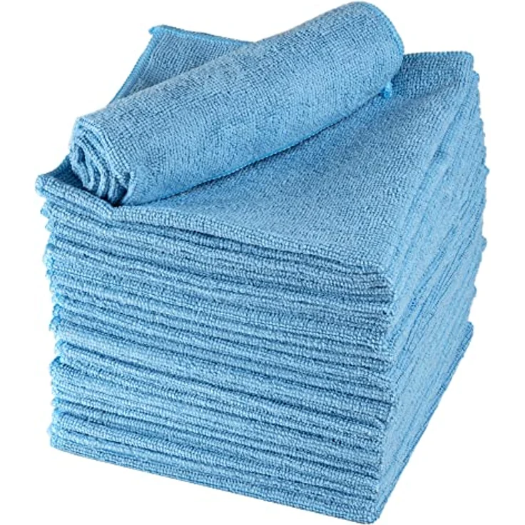 ABENA Blaue Mikrofasertücher | 40 x 40 cm | 20 Stück | Mehrzweck-Reinigungstücher | Brillenputztuch | Geschirrtücher | General Duster – Bild 1