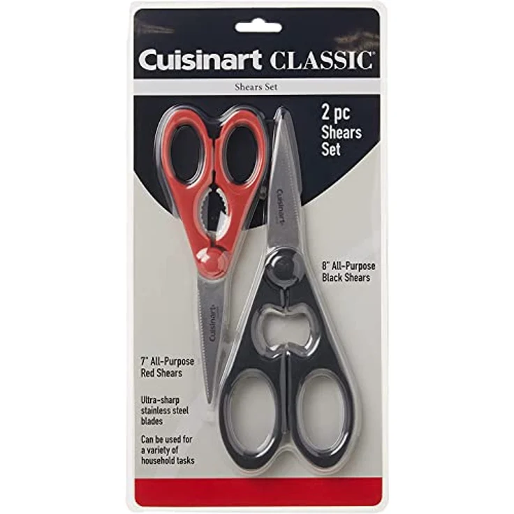 Cuisinart C77–2pshr8b7r 2-. Scheren Set (20,3 cm schwarz, 17,8 cm rot), farbenreiche – Bild 6