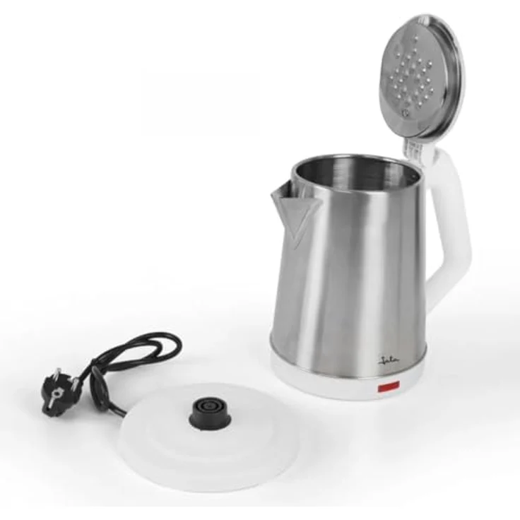 JATA JEHA1723, Elektrischer Wasserkocher mit 2 L Fassungsvermögen, 1500 W, Edelstahl, kabelloser Krug, Klappdeckel und Wasserstandsanzeige – Bild 4