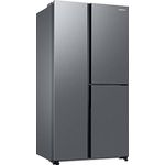 Samsung RH6ACG805DS9EG Side by Side Kühlschrank, 178 cm, 645 ℓ Gesamtvolumen, 242 ℓ Gefrierteil, AI Energy Mode, Innenliegendes Beverage Center, Wassertank 4,5l, Edelstahl Look