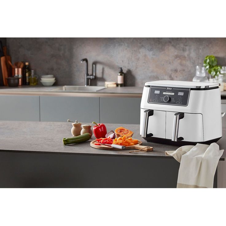 Ninja Foodi Max AF400EUWH weiß Heißluftfritteuse, 9,5 L, Dual Zone, 40–240 °C, spülmaschinengeeignet, antihaftbeschichtet – Bild 8