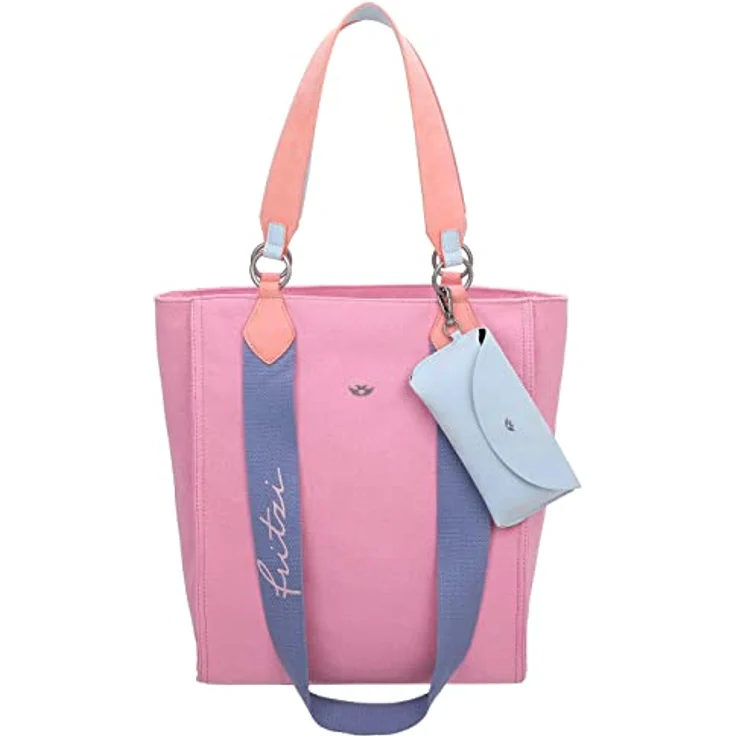 Fritzi aus Preußen Izzy02 Canvas Shopper Tasche, 32 cm, 100% Baumwolle, rosa – Bild 1