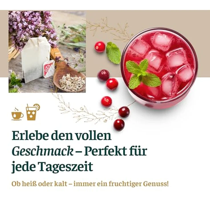 H&S Sanddorn Tee mit Vitamin C und Selen, Filterbeutel 20x2,5 g, natürliches Aroma – Bild 3