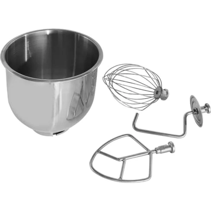 GastroHero Planetenrührwerk 7L, Teigknetmaschine für 750g Teig, Edelstahlkessel, 302 U/min, 500 W Leistung, inkl. Rührbesen und Knethaken – Bild 4