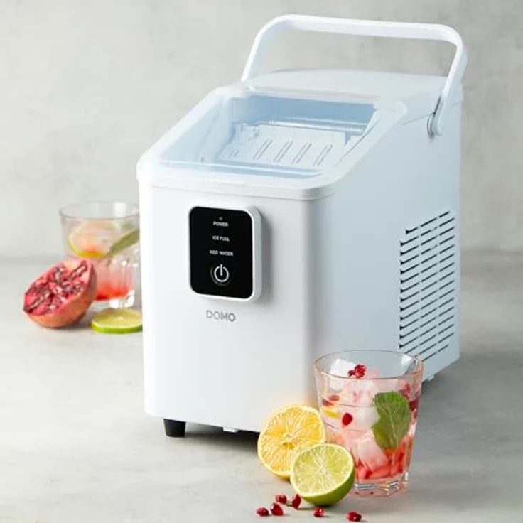 DOMO DO9292IB Eiswürfelmaschine, 0.8L, 12kg in 24Std. mit Selbstreinigungsprogramm und herausnehmbarem Korb – Bild 2