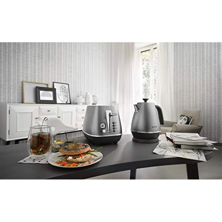 De'Longhi Distinta Flair Wasserkocher KBI2001.S | 1,7 L | Herausnehmbarer Kalkfilter | Finesse Silver – Bild 4