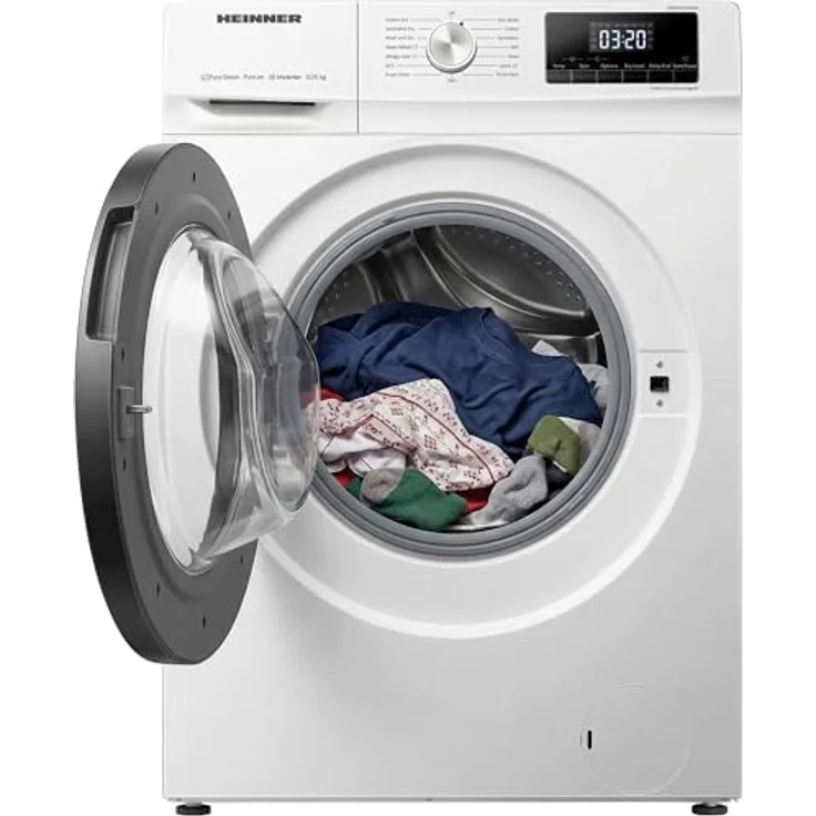 Heinner HWDM-H10614A Waschtrockner, 10 kg Waschen/6 kg Trocknen, 1400 U/min, Allergie-Dampf, Weiß – Bild 2