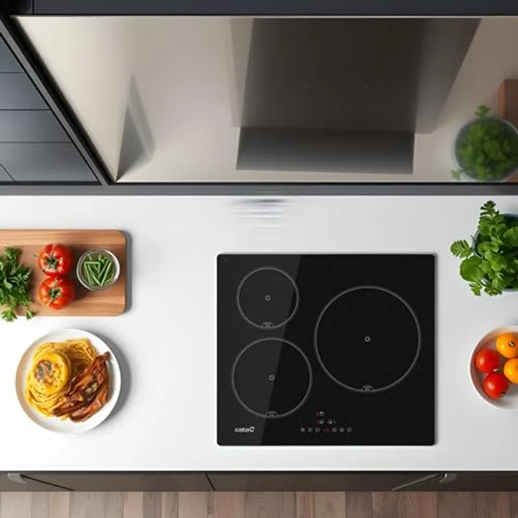CATA Induktionskochfeld IB 6303 E2 BK, 3 Kochbereiche, Touch-Steuerung, 7100 Watt, Schwarz – Bild 7