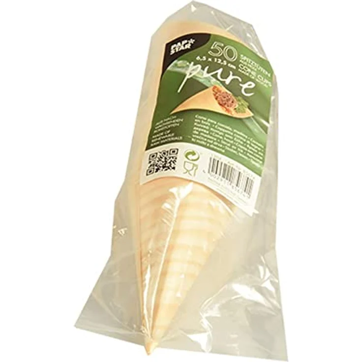 PAPSTAR Fingerfood-Spitztte pure, Durchmesser 65 mm, ideal für Party- und Snackpräsentationen – Bild 2