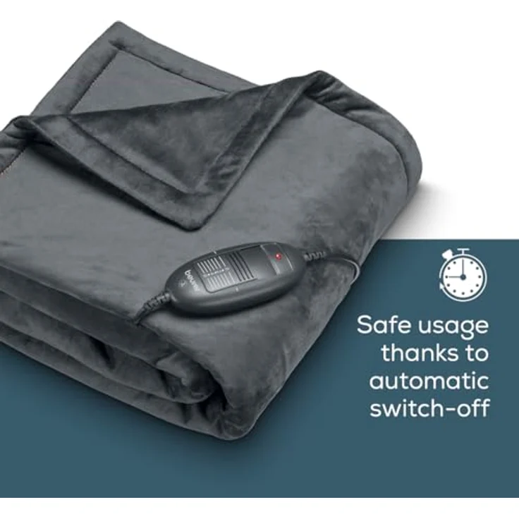 Beurer HD74 Cosy Limited Edition Heizdecke, 100 W, 150 x 130 cm, schwarz, versandkostenfrei – Bild 3