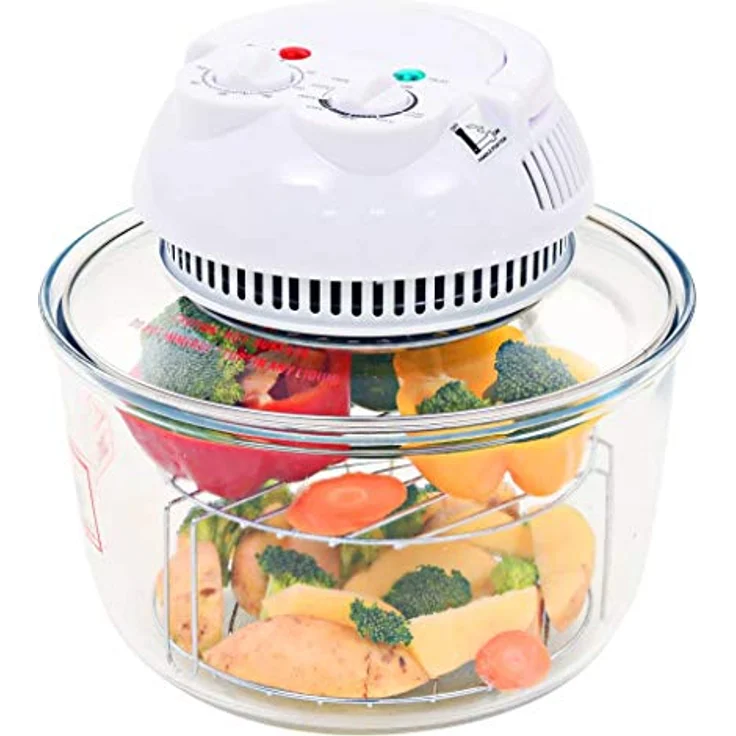 vidaXL Halogenofen Heissluftofen mit Erweiterungsring 800W 10L Halogenoven – Bild 3