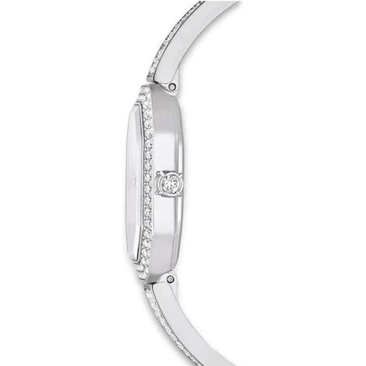 Swarovski Dextera Bangle Uhr, Schweizer Produktion, Metallarmband, Silberfarben, Edelstahl – Bild 5