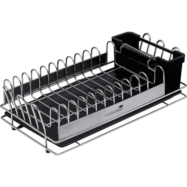 KitchenCraft MCDISHCOMP, MasterClass, kleines Abtropfgestell, Edelstahl, 41 x 22 x 13 cm – Bild 11