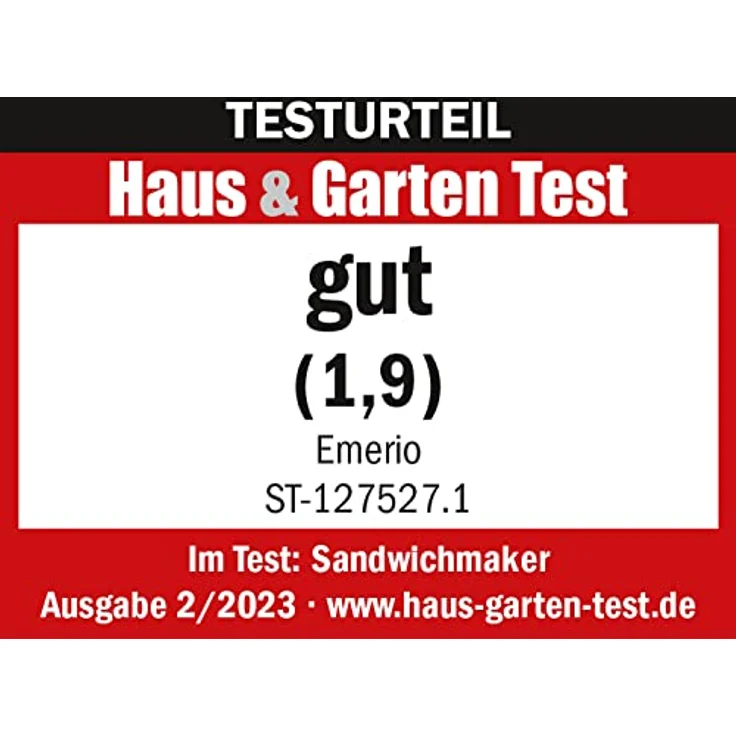 Emerio XXL Sandwichtoaster mit neuester ILAG® Antihaftbeschichtung aus Keramik welche BPA + PFAS frei ist, Muschelform für alle Toastgrößen geeignet, super leicht zu reinigen, 900 Watt, ST-127527.1 – Bild 2