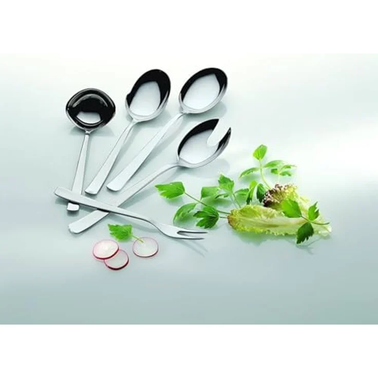 RÖSLE Vorlege-Set VS 600, 6-teiliges Kochzubehör mit Gemüselöffel, Salatlöffel und Saucenlöffel – Bild 2
