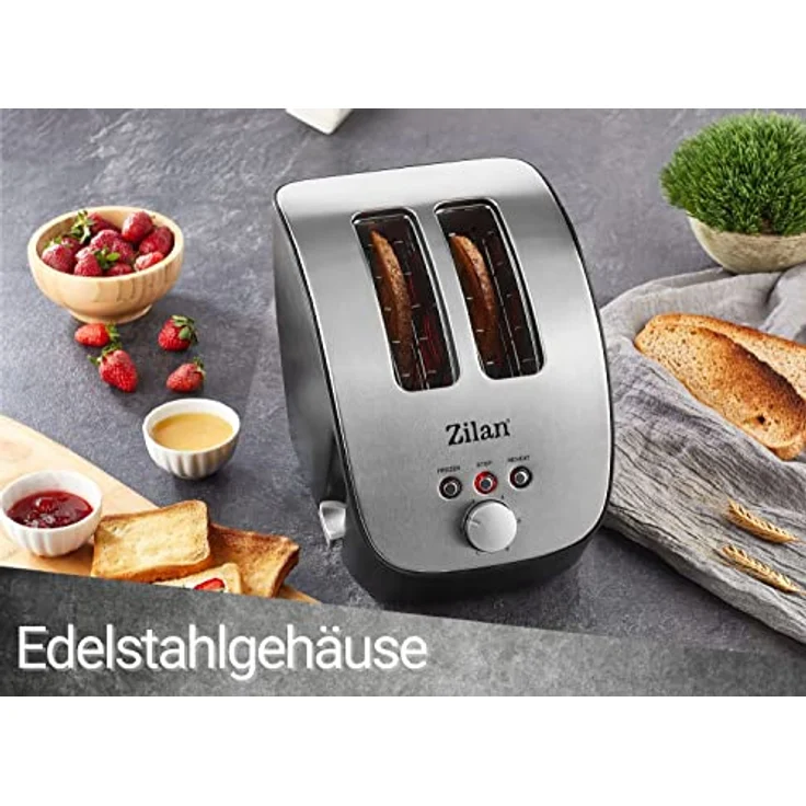 Zilan 2-Scheiben Schräg-Toaster  – Bild 4