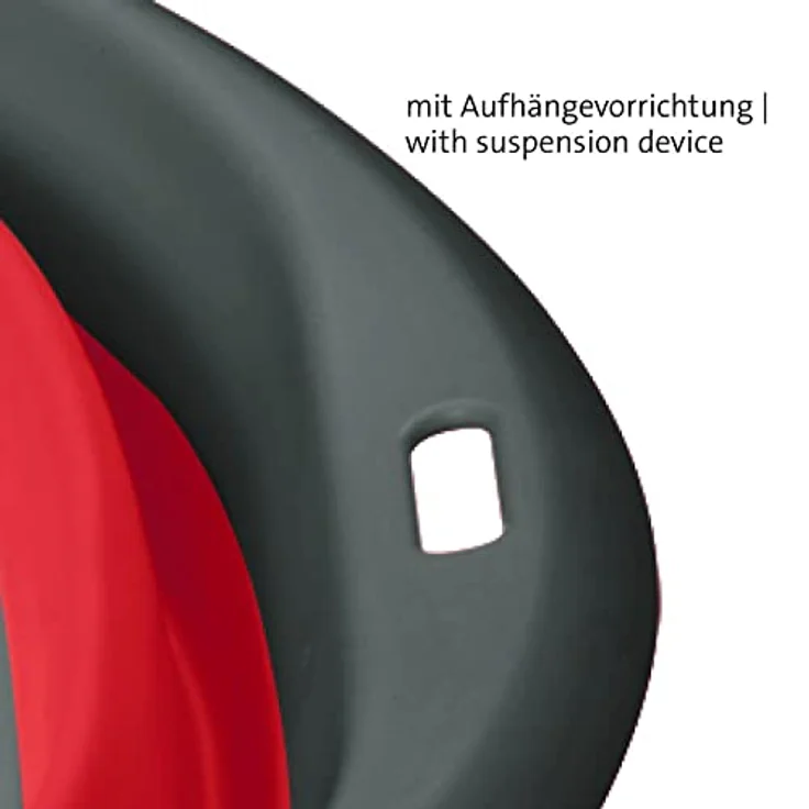 Westmark Schüssel, Faltbar, Mit Aufhängevorrichtung, Fassungsvermögen: 2700 ml, Kunststoff, Rot/Anthrazit, 21322270 – Bild 3