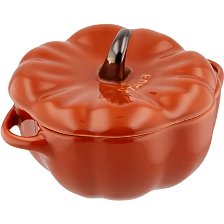 STAUB - Kürbis - Auflaufform, Suppenteller, Cocotte - Keramik - Farbe: Zimt - Volumen: 0,5 Liter