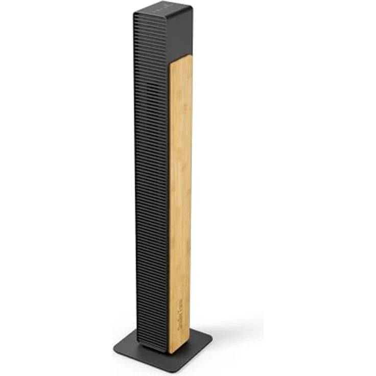 Stadler Form Nick, Leiser Turmventilator mit Schwenkfunktion, 10 Geschwindigkeitsstufen, Timer und Fernbedienung, Schwarz mit natürlichem Bambus – Bild 1