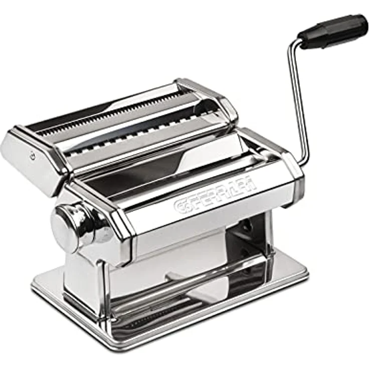 G3 Ferrari G20124 Blättern Easy Nudelmaschine, Edelstahl mit 3 Nudelformaten, Rollen 18 cm, manuelle Bedienung – Bild 1