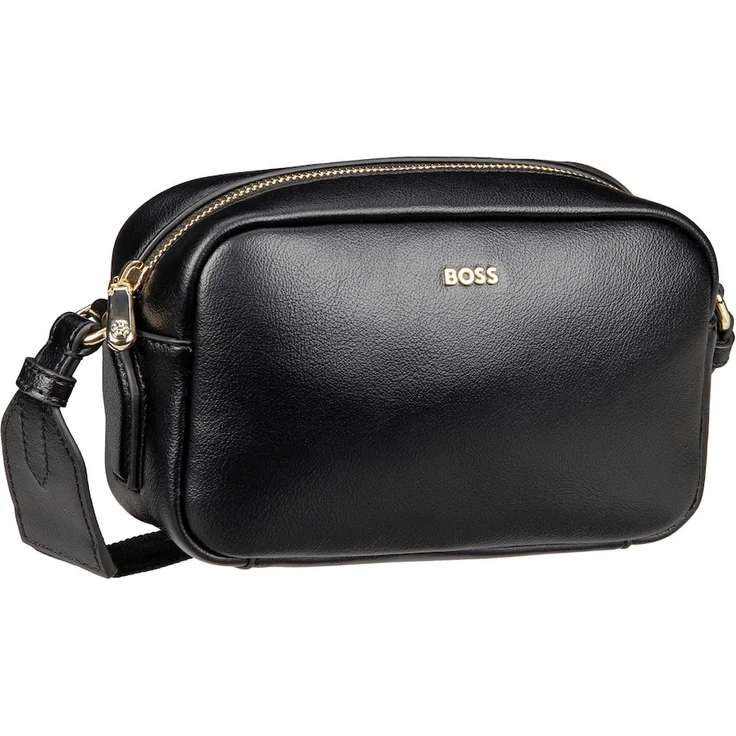 Hugo Boss Bodybag Sandy CB, elegante Crossbody Bag aus weichem Kunstleder, schwarz, 20 x 7 x 13 cm